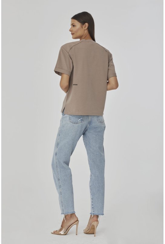 T-shirt oversize NICOLE Beige