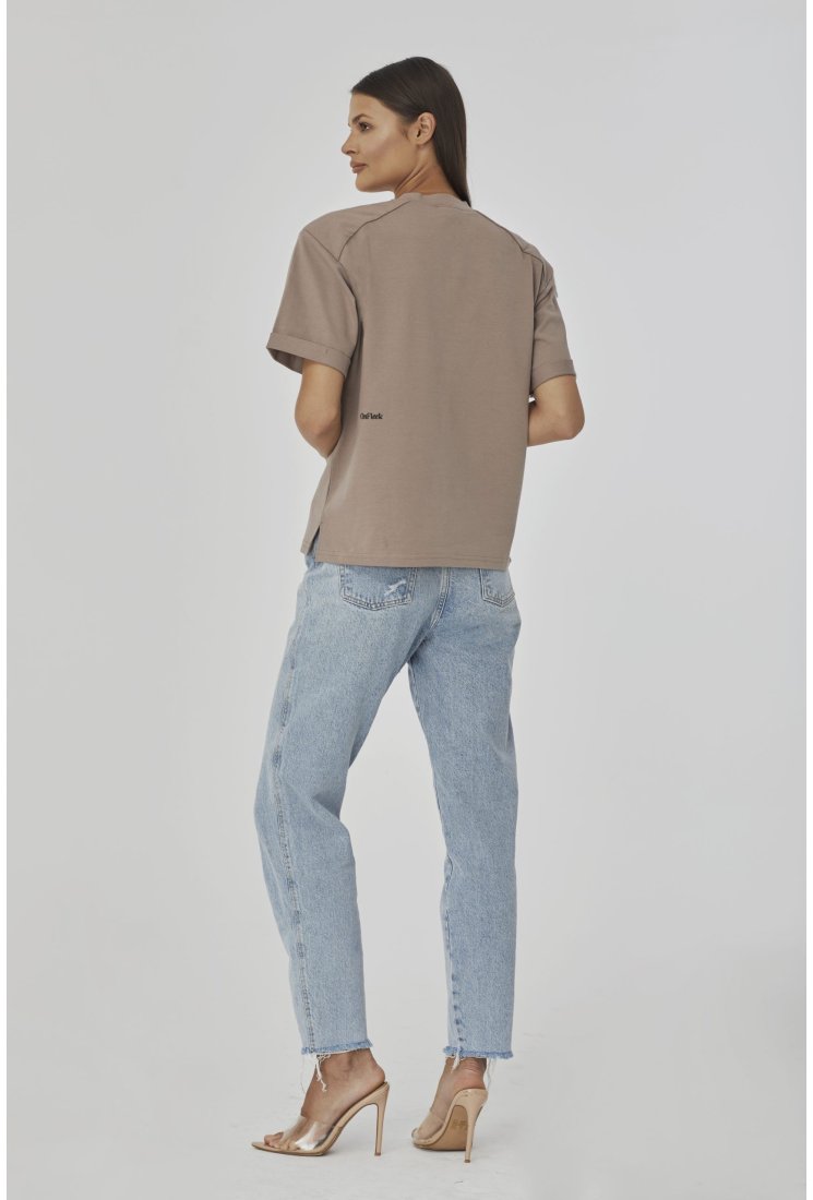 T-shirt oversize NICOLE Beige