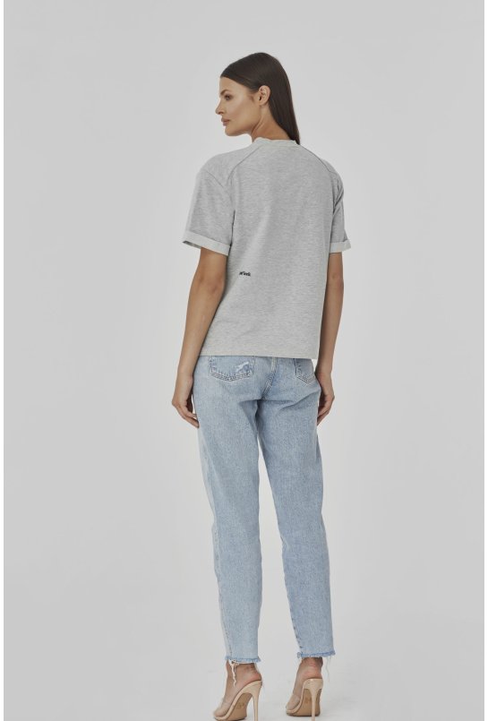 T-shirt oversize NICOLE Grey